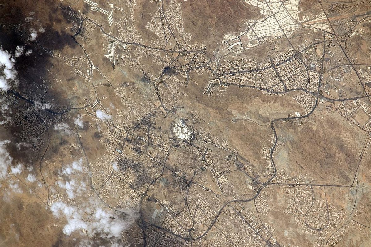 地图上的维基卫星地图的麦加