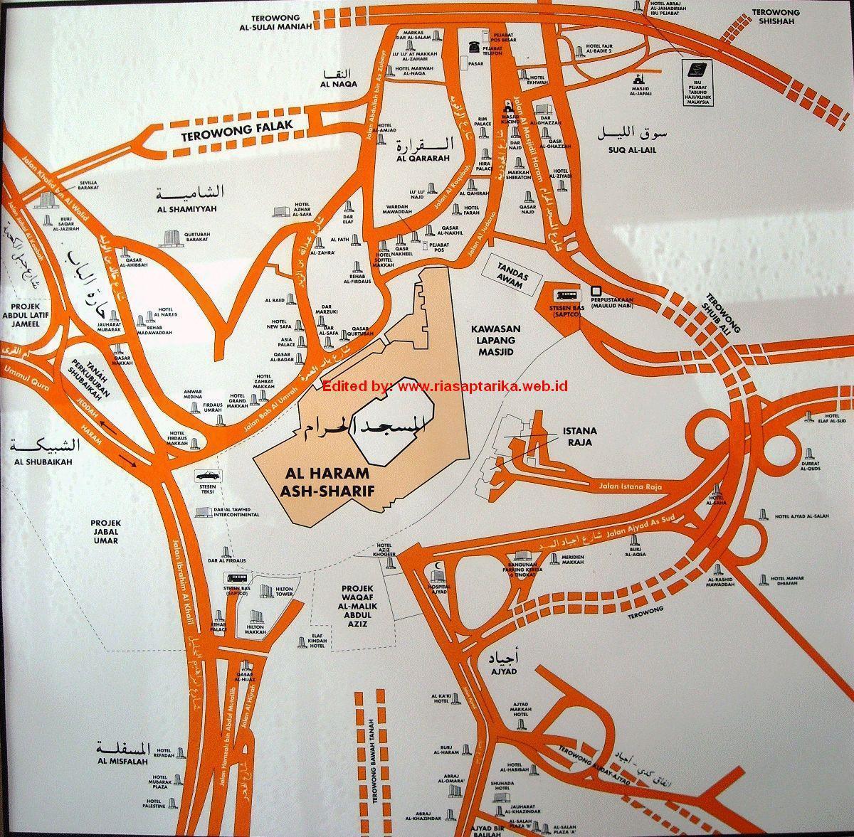 地图misfalah麦加圣地图