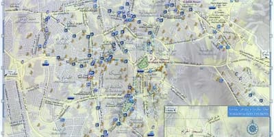 路线图的麦加城市